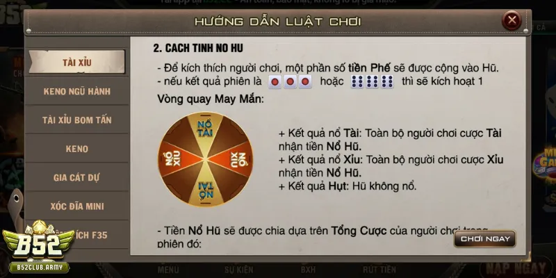 Tìm hiểu về luật chơi chi tiết